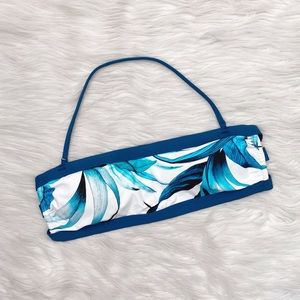 Azura Australia Everything But Water Leaf Print Bikini Top Swim